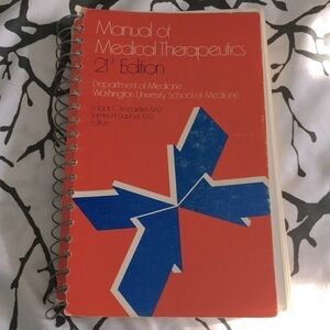 Manual of Medical Therpeutics 21st Edition Spiral Booklet 1974
